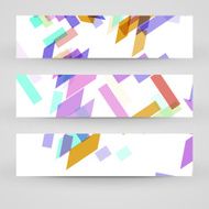 Vector banner set for your design N154