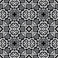 Retro seamless floral tile