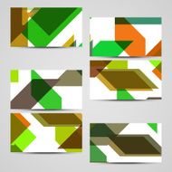 Vector business-card set for your design N391