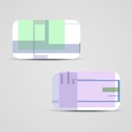 Vector business-card set for your design N392