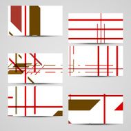 Vector business-card set for your design N395