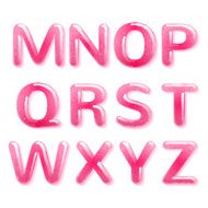 Pink jelly alphabet - part 2