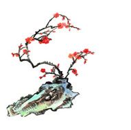 plum bloom and stone N4