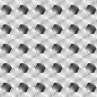 Hexagon metal background with light reflection