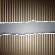 Ragged paper with a pattern of lines