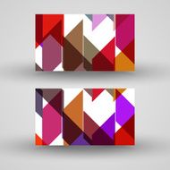 Vector business-card set for your design N400