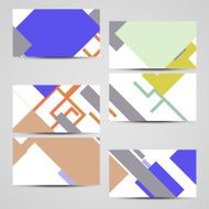 Vector business-card set for your design N409