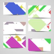 Vector business-card set for your design N410