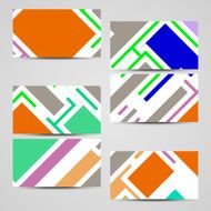 Vector business-card set for your design N414