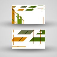 Vector business-card set for your design N416