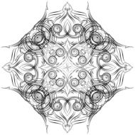 Mandala Skeych Graphic pattern modern ornament N8