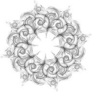 Mandala Skeych Graphic pattern modern ornament N10