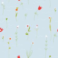 Floral pastel seamless pattern with small flowers N2