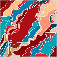 Persian decorative curls pattern