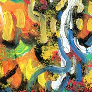 Art abstract rainbow painted background