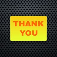 Thank You Banner Vector