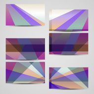 Vector business-card set for your design N418