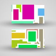 Vector business-card set for your design N430