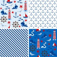 Seamless Nautical Patterns