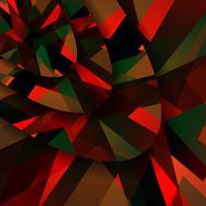 Abstract dark shape illustration N9