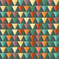 Abstract Triangle Geometrical seamless background Vintage color N3