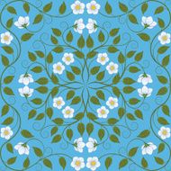 Abstract seamless floral pattern N76