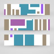 Vector banner set for your design N159