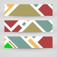 Vector banner set for your design N160