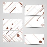 Vector business-card set for your design N432