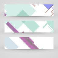 Vector banner set for your design N161