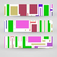 Vector banner set for your design N163