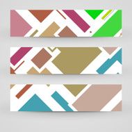 Vector banner set for your design N164