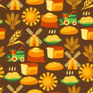 Seamless pattern with agricultural objects N3