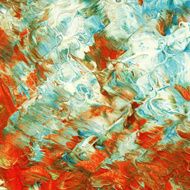 Beautiful colorful abstract painting on canvas