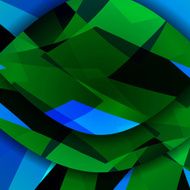 Abstract dark shape illustration N14