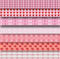 Set of 7 different patterns