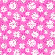 Abstract citrus fruit seamless pattern Vector illustration N4