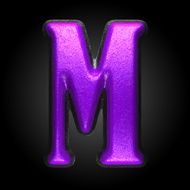 vector violet plastic figure m