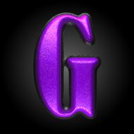 vector violet plastic figure g