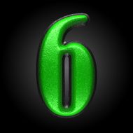 vector green plastic figure 6
