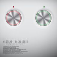 Realistic metal button N2