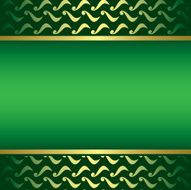 green golden card with gradient
