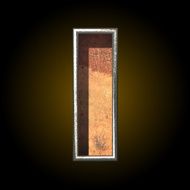 Vector old metal letter i N3