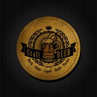 Retro Styled Beer Label N4