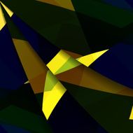 Abstract dark shape illustration N17