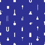 chemistry laboratory glassware pattern eps10