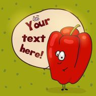 Pretty cartoon paprika