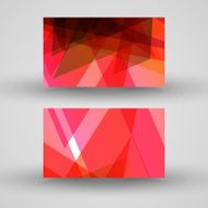 Vector business-card set for your design N437