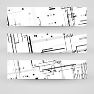 Vector banner set for your design N168