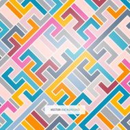 Retro Colorful Light Background Illustration
